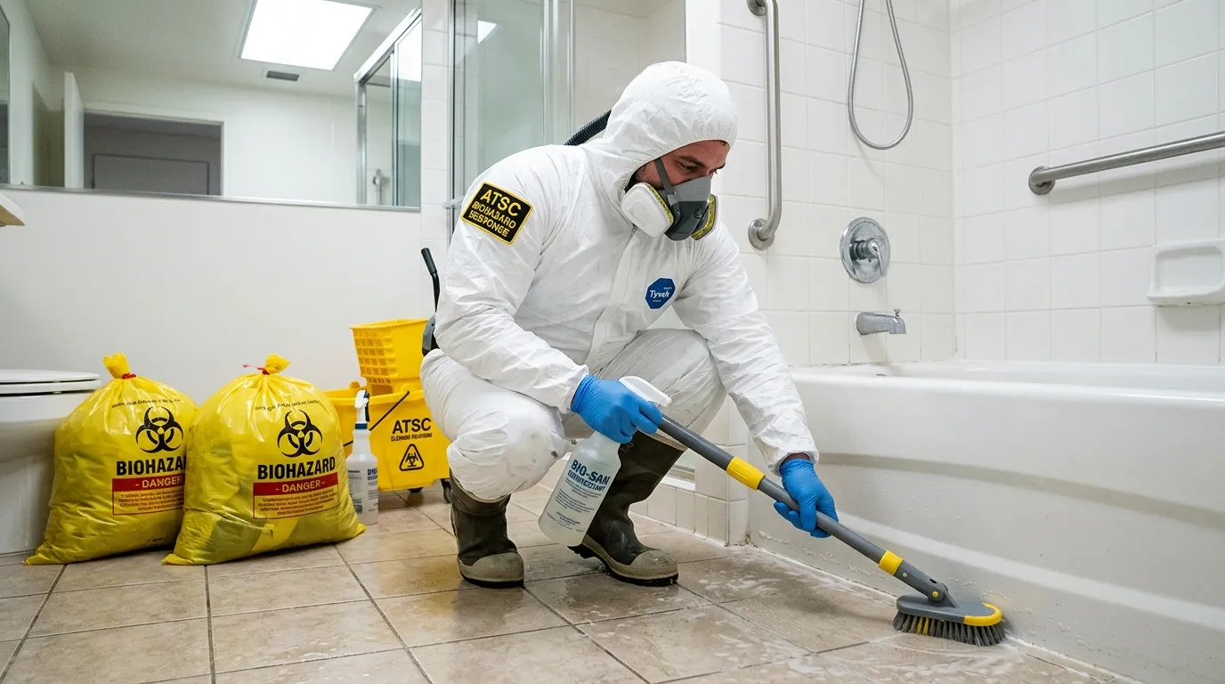 Decontamination equipment deployed for Blood Cleanup in Warren